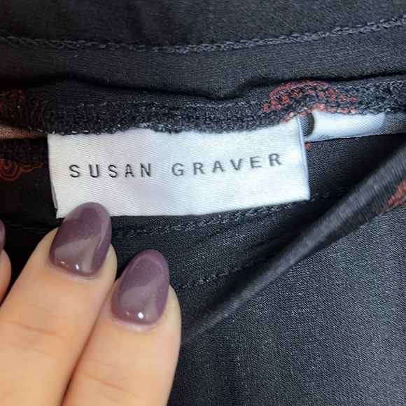 Women's Susan Graver Liquid Knit Pants Size Large Petite - Picture 6 of 9